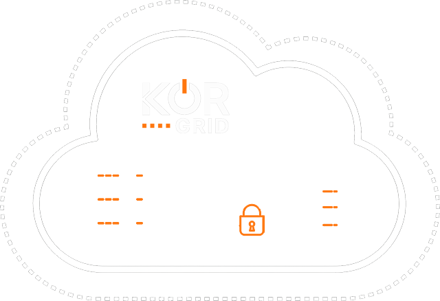 Private cloud infrastructure illustration